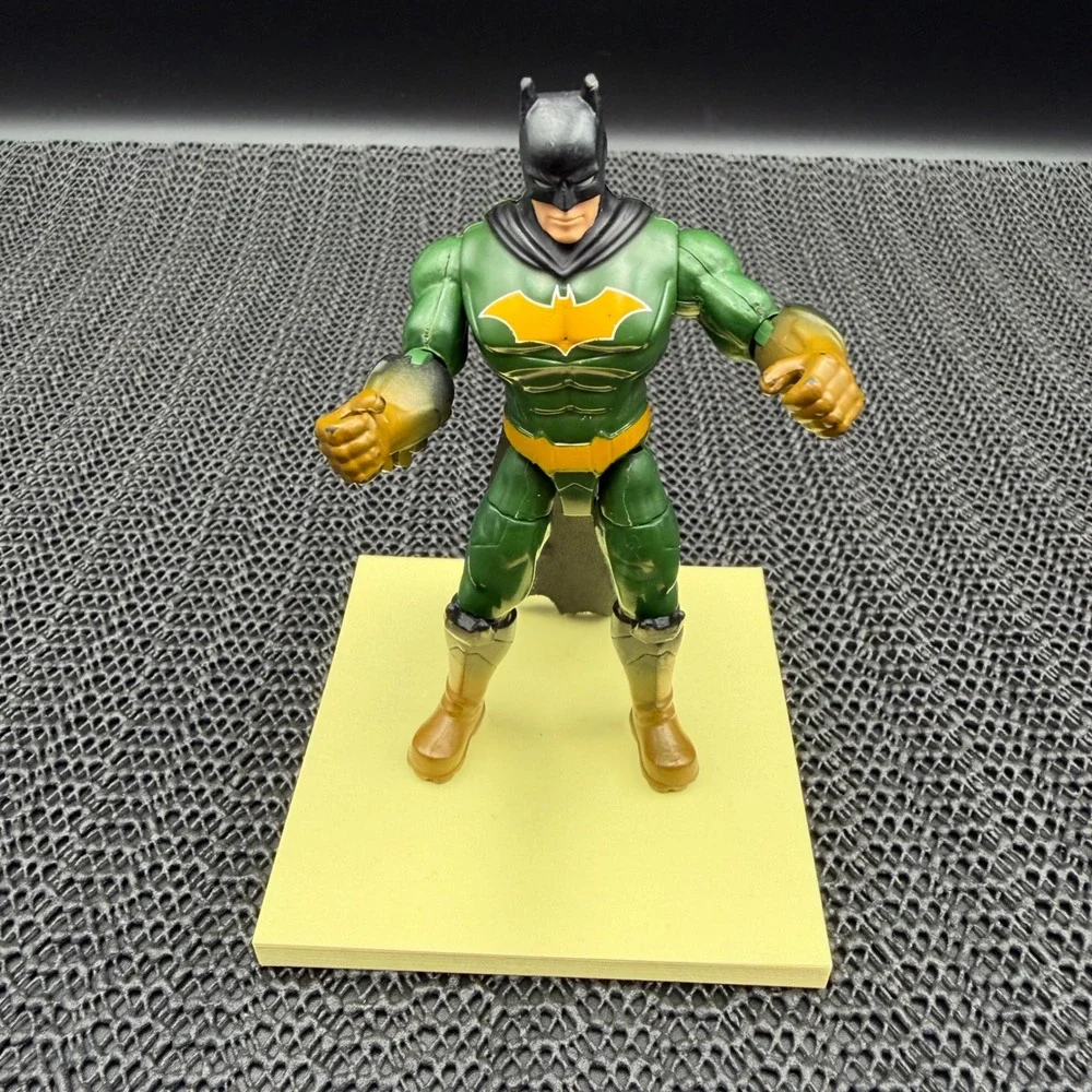 DC Comics Batman Action Figure Green Suit Black Cape Justice League 5 Inch